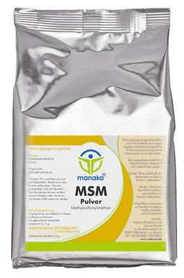 Manako Msm (methylsulfonylmethan) Pulver, 99,9% Rein, 1 Kg Beutel